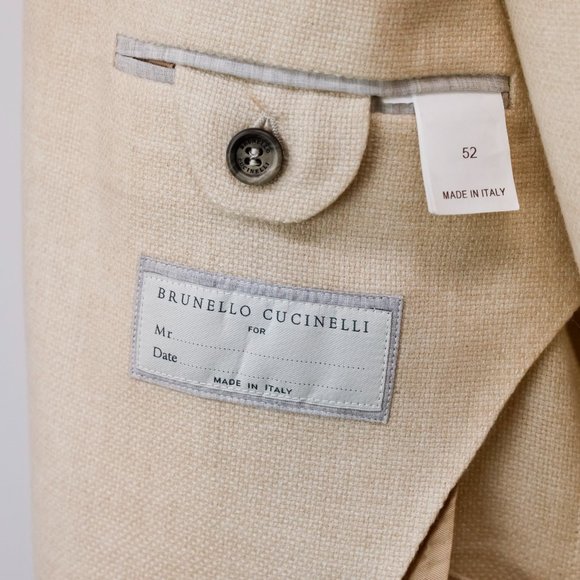 Brunello Cucinelli Men's Woven Cashmere Blazer - Picture 4 of 13